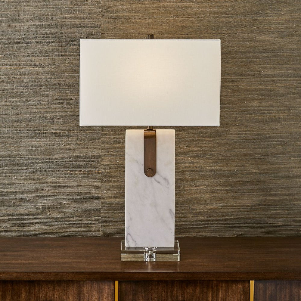 BELTED TABLE LAMP, 29"H