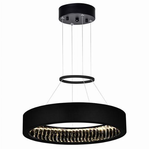 Rosalina Integrated LED 20in Matte Black Chandelier