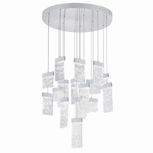 Carolina Integrated LED 32in Pewter Chandelier