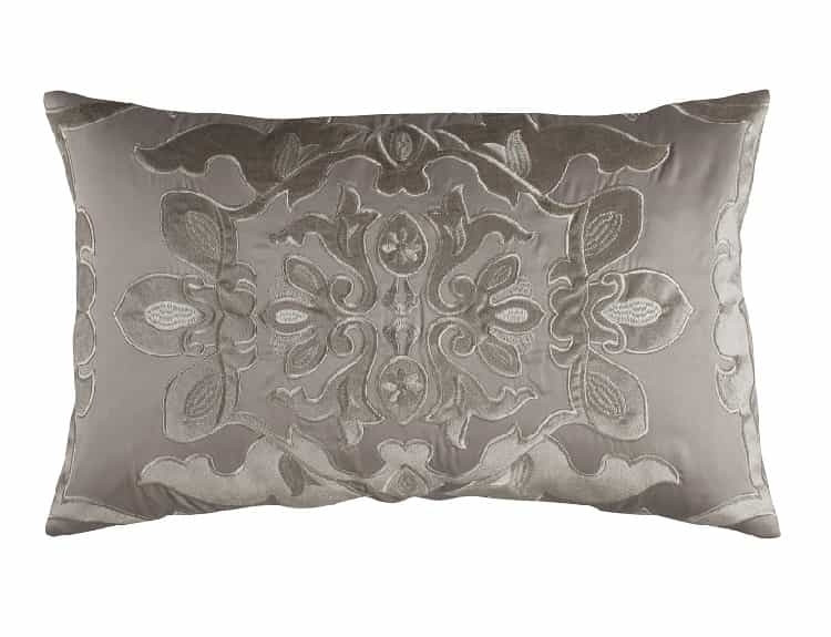 MOROCCO SM. RECT. PILLOW / TAUPE S&S / FAWN VELVET 14X22