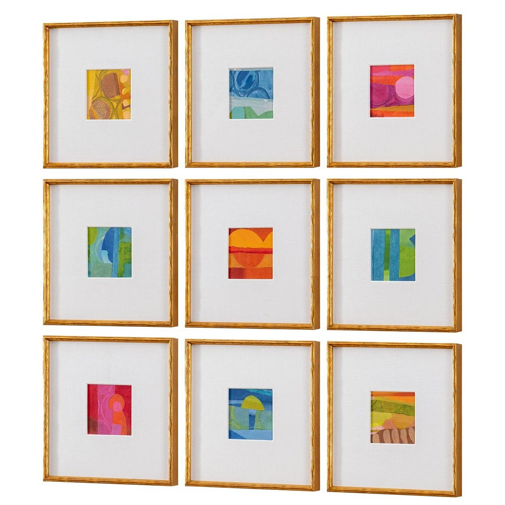 PETITE BIJOUX FRAMED CANVASES-BRILLIANT S/9