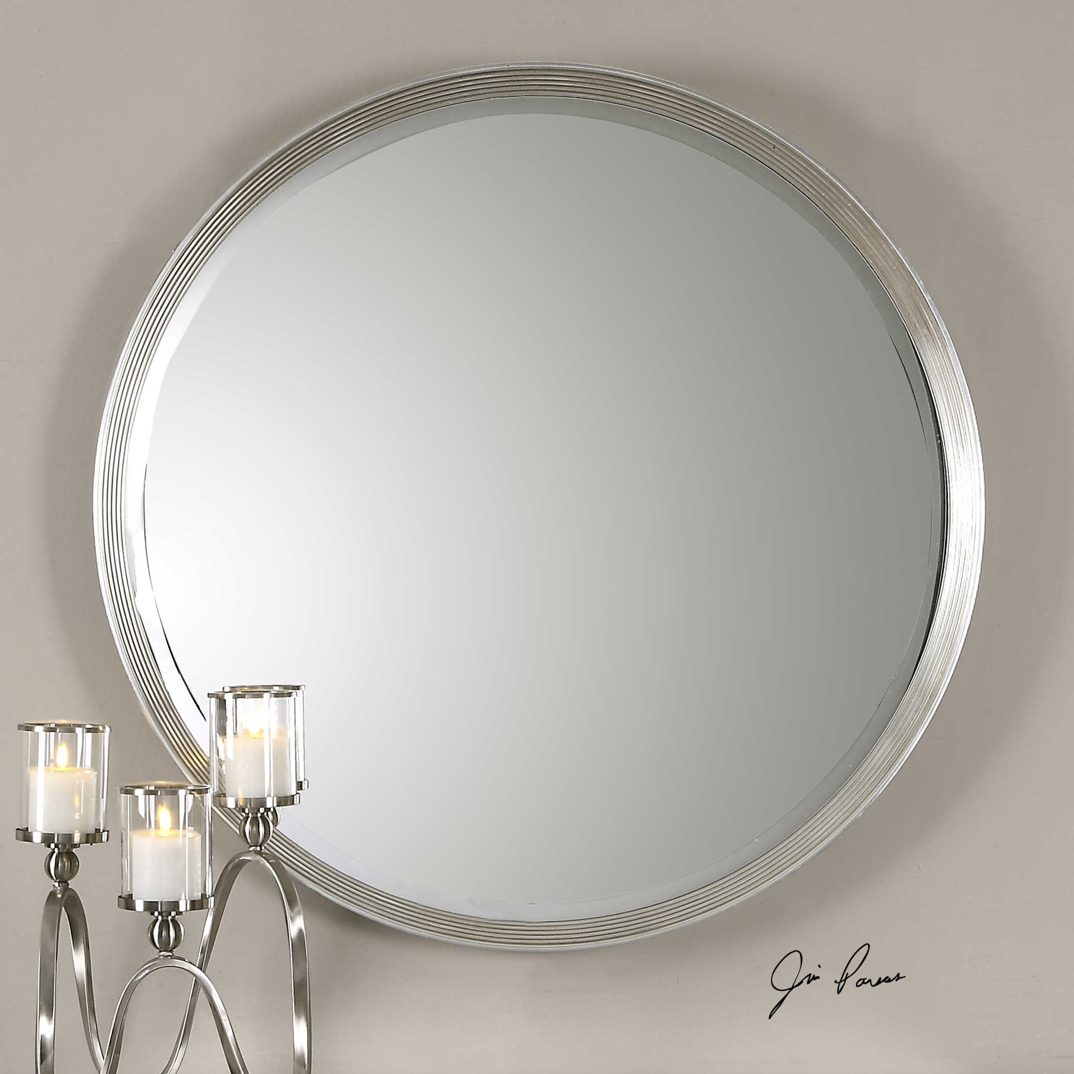 Serenza Stepped Profile Silver Leaf Decorative Mirror
