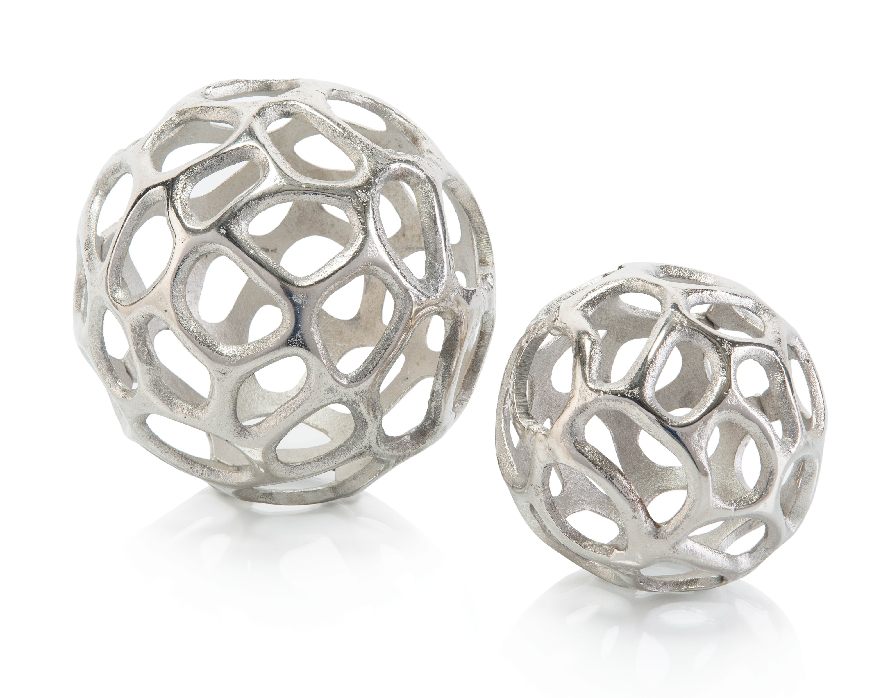 Silver Balls with Holes, Set/2