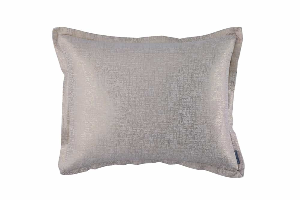SOPHIA KING PILLOW IVORY LINEN/ GOLD LUREX 20X36