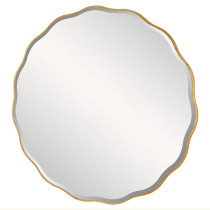 ANETA LARGE ROUND MIRROR, GOLD, 60"D