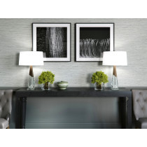 April Crystal Brass Table Lamp, 28"H