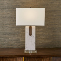 BELTED TABLE LAMP, 29"H
