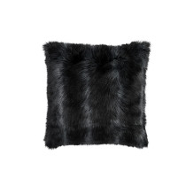 black-fur-euro-pillow