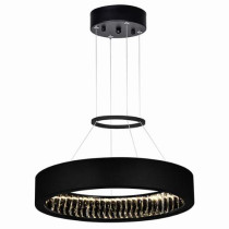 Rosalina Integrated LED 20in Matte Black Chandelier