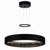 Rosalina Integrated LED 26in Matte Black Chandelier