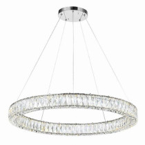 Madeline Integrated LED 32in Chrome Chandelier