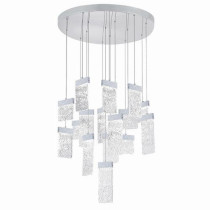 Carolina Integrated LED 32in Pewter Chandelier