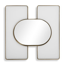 EMBRACE SQUARE MIRROR - 24" x 24" WHITE