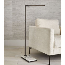 ILLUME FLOOR LAMP - MARBLE/BRONZE, 42"H