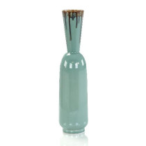 Seafoam Green Trickle Vase I