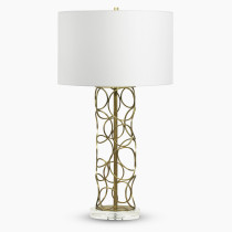 Pacific Brass Table Lamp, 32"H