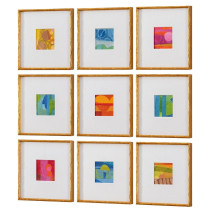 PETITE BIJOUX FRAMED CANVASES-BRILLIANT S/9