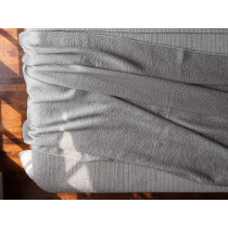 RETRO TWIN COVERLET / PEWTER S&S 68X96