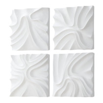 SNOWDRIFT WALL DECOR S/4