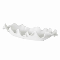 RUFFLED FEATHERS BOWL, WHITE