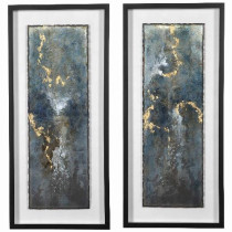 GLIMMERING AGATE FRAMED PRINTS, SET/2