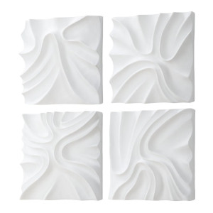 SNOWDRIFT WALL DECOR S/4