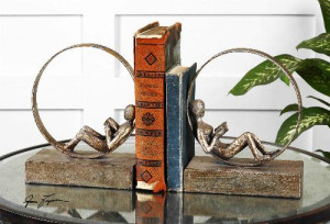 LOUNGING READER BOOKENDS, Set/2