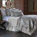 ANGIE KING DUVET / CHAMPAGNE VELVET / IVORY VELVET 112X98" -- Discounted Pricing While Supplies Last