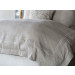 Casablanca King Duvet - Stone / Stone Linen Luxury Bedding