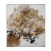 Chen Qi's Gilt & Charcoal Textural Oil of Golds/Black/Grays