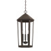 Ellsworth 3-Light Outdoor Hanging Lantern, Oiled Bronze 