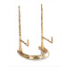 Giacometti Deep Gold Plate Stand, 12" x 6.5 x 5" 