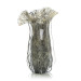 Grey Handblown Glass Eruption Vase I
