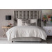 Laurie King Duvet Luxury Bedding Made with Ivory Basketweave. Duvet Insert Not Included.