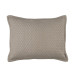 LAURIE 1" DIAMOND QUILTED STANDARD PILLOW STONE BASKETWEAVE 20X26  -- ALSO AVAILABLE IN IVORY