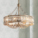 Marquise Crystal Eight-Light Pendant Chandelier with Fan 