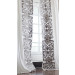 Mozart Custom Drapery Panel Set - White Linen/Silver Velvet Left & Right