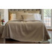 RETRO KING COVERLET TAUPE S&S 112X98
